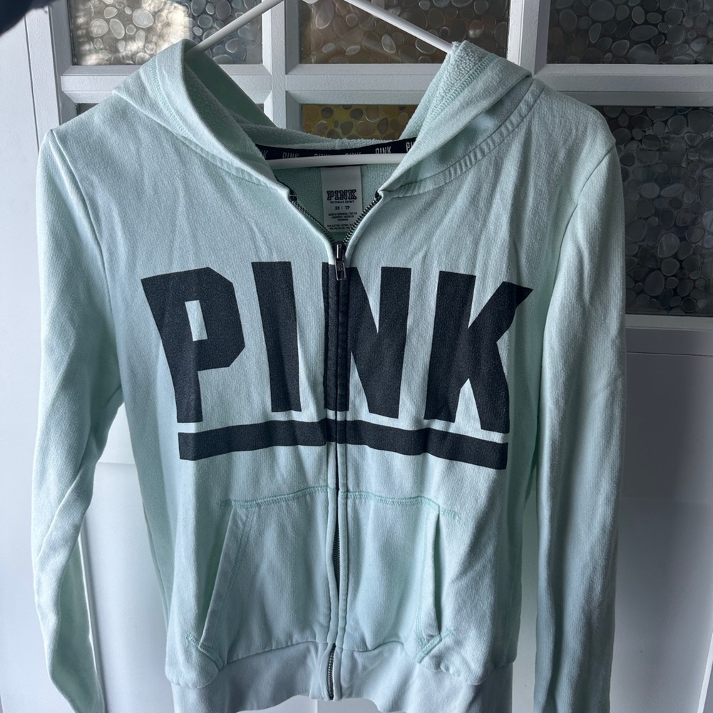 Victoria's Secret PINK Light Green Hoodie